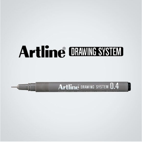 ARTLINE Drawing System Fineliner BLACK - 1 DOZEN
