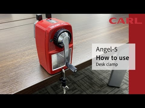 CARL Angel A5 pencil sharpener RED