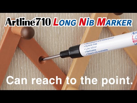 Artline Long Nib Permanent Marker EK710 Tip Size 1.0mm - 1 DOZEN