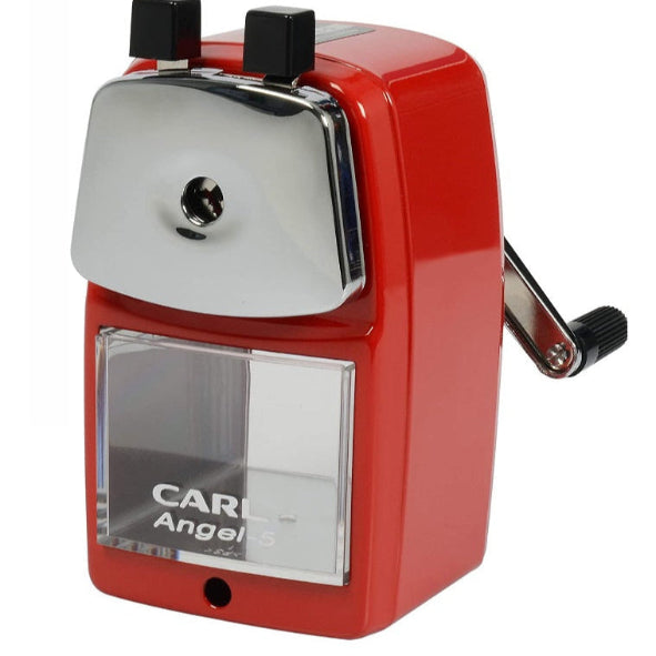 CARL Angel A5 pencil sharpener RED