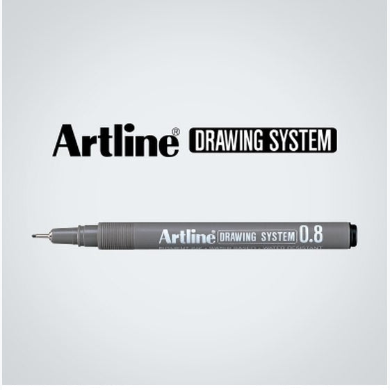 ARTLINE Drawing System Fineliner BLACK - 1 DOZEN