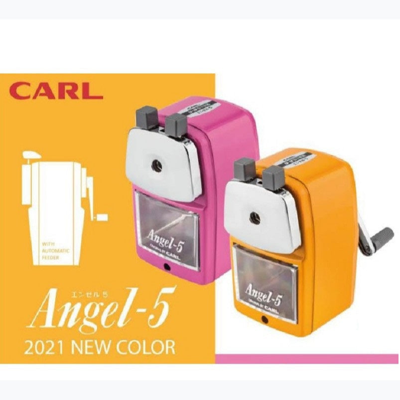 CARL Angel A5 pencil sharpener PINK