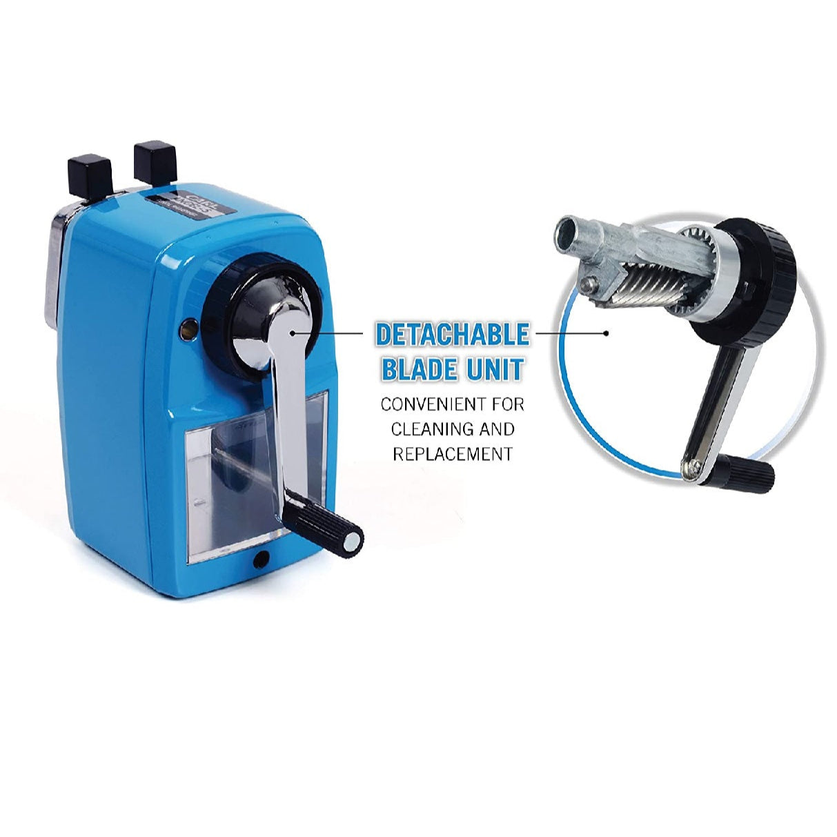 CARL Angel A5 pencil sharpener BLUE