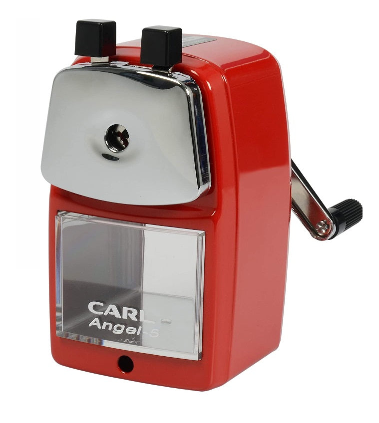 CARL Angel A5 pencil sharpener RED